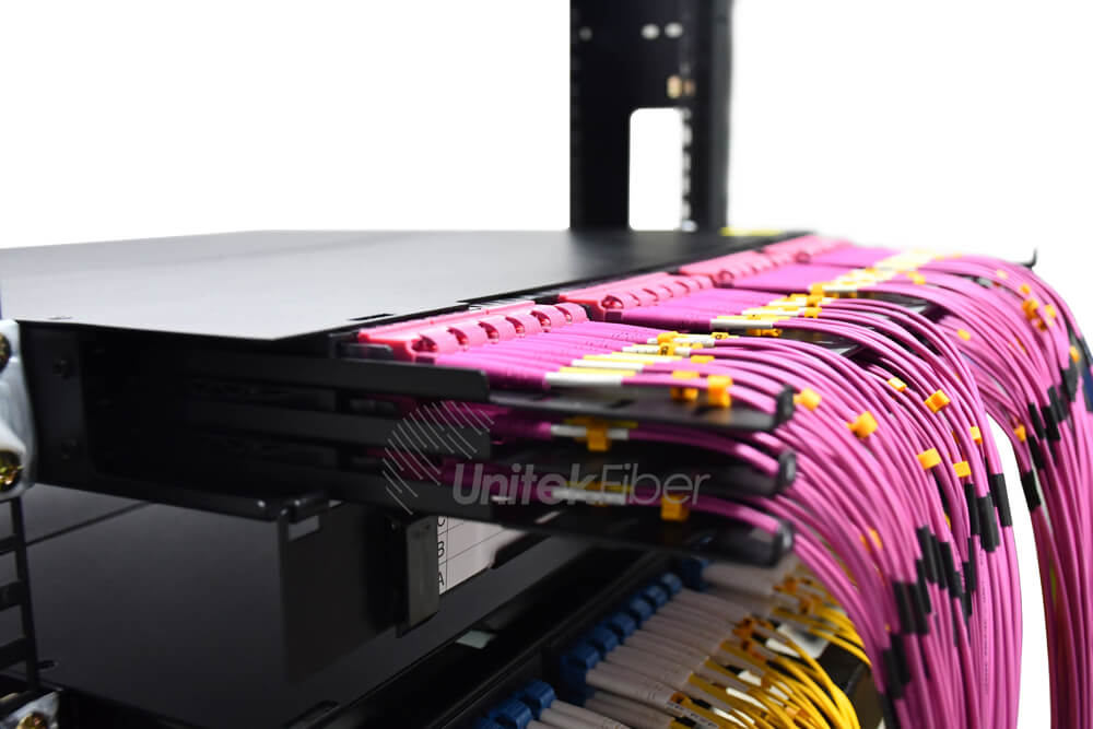 MTP MPO Fiber Cable|High Density Fiber Trunk Cable Multimode PC 50/125um OM4 12 24 core OFNP