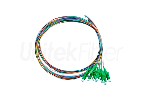 Fiber Optic Pigtail|12 Colorful Optical Pigtail Single Mode Multimode Corning Fiber 0.9mm LC APC Connector LSZH
