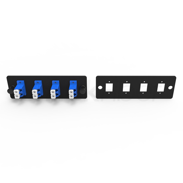 Fiber Optic Adapter Panel|109mm 1U 6 Ports Optical Adapter Faceplate 6 Cores Simplex SC UPC