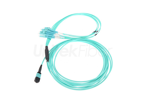 MPO/MTP Fiber Cable|Fiber Optic Patch Cord MPO/MTP-12*LC Duplex 24 Cores Multi-mode OM3 OFNP|LSZH