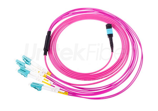 mpomtp lc fiber optic patch cord 8c mm om4 pvc