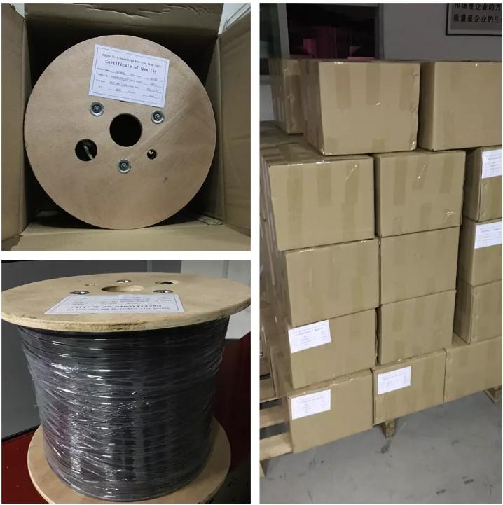 12-24 Fibers Outdoor FTTH Drop Cable Steel Wire&FRP Packaging & Shipping