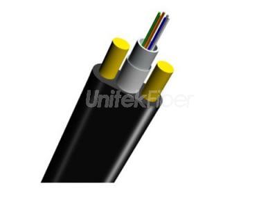 FTTx Fiber Optic Cable|All Dielectric GYFXTBY Fiber Drop Cable Flat Central Loose Tube 2 core G652D PE|LSZH