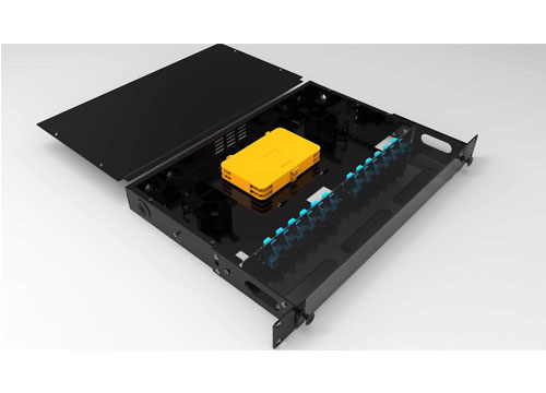 Fixed Rack Mounted Optical Fiber Terminal Box with Transparent Cover