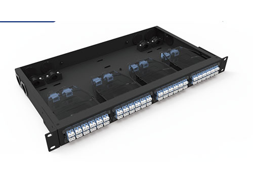 1U 19 inch Fixed Type Jack Mounted MPO & MTP Fiber Optic Patch Panel 96 Cores