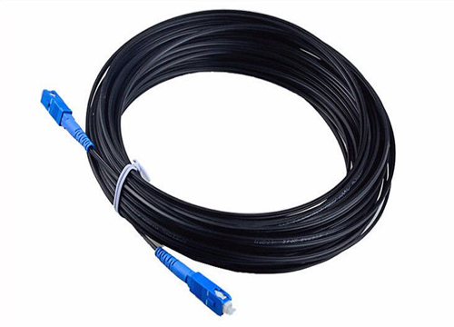 FTTH Drop Cable SC-SC Fiber Optical Patch Cord Simplex SM MM G657A LSZH Black