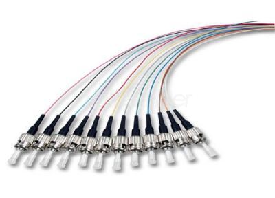 Fiber Optic Pigtail ST 12 Colored Tight Buffered Pigtails UPC APC 0.9mm G657A