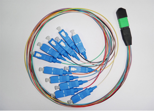 mpo sc fiber optical branch patch cord 12 cores sm mm 1