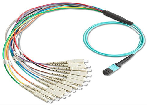 mpo sc fiber optical branch patch cord 12 cores sm mm 2