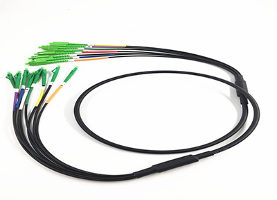 Breakout Fiber Patchcords LC SC APC 8 Cores SM Bend Insensitive Fiber G652D G657 LSZH Black