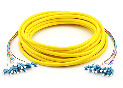Hot Breakout Fiber Optical LC-LC Fanout 12 Cores G657A G652D OFNR for Indoor Applications