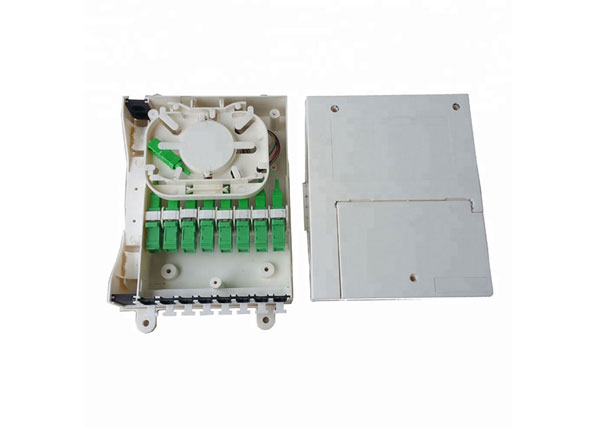 High Quality Indoor/Outdoor Wall Mounted Dustproof Fiber Optical Terminal Box 8 Ports