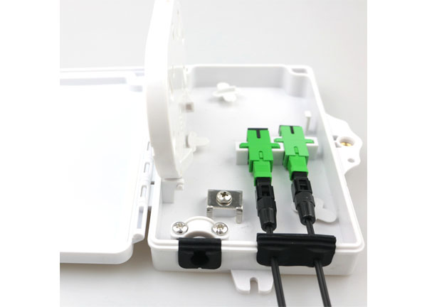 Indoor FTTH Fiber Optical Terminal Box 2 Ports
