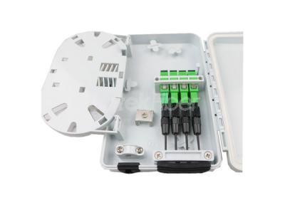 FTTH Plastic Splice Box Mini Fiber Optical Termination Box 4 Ports