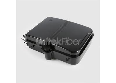 Outdoor Black FTTH Fiber Optic Distribution Box Optical Termination Box 24 Ports