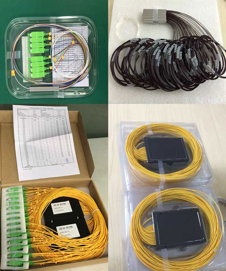 Manufacturing Steel Tube 1x8 Fiber Optic PLC Splitter