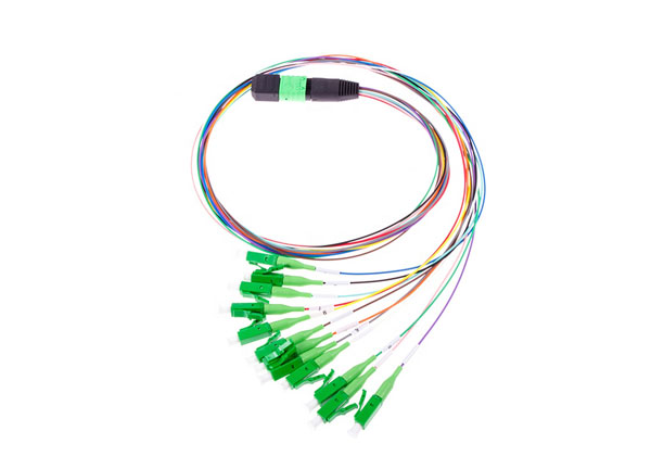 Factory Price MPO to12 LC-APC 0.9mm Pigtails Fiber Optic Patchcord SM MM