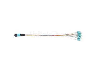 High Quality MPO-LC Fiber Optic Patch Cable 12x0.9mm LC Pigtails OM3
