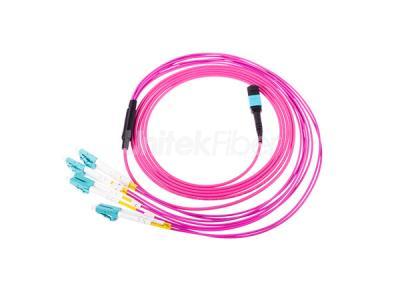 High Standard MPO MTP Fiber Cable|Type A MPO-LC 8 cores Fiber Optical Jumper OM4 LSZH