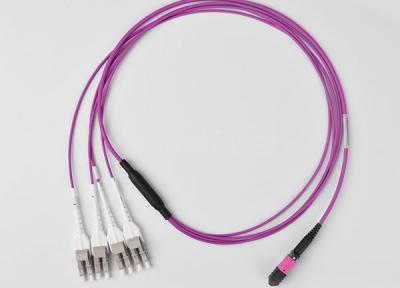 MTP / MPO - LC Fiber Optic Trunk Cable OM4 for High-speed Fiber Cabling