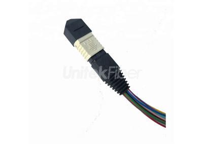 OM3 OM4 Multi Mode 12 Cores MPO Patch Cord Cable LC Fiber Optic Pigtail