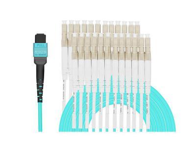 Supply 100Gb(QSFP) 12 Fibers MPO MTP to LC OM4 Bundle Fiber Patch Cable