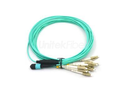 Supply MTP to 12 LC UPC OM3 OM4 Optic Fiber Patch Cord Pigtails for 40Gb(QSFP)