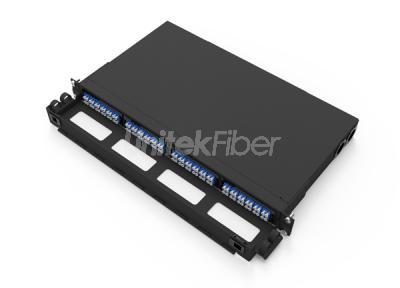 10G OM3 Fixed Type MPO MTP Fiber Optic Patch Panel Rack for 4 Panel Cassettes