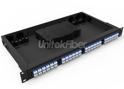 Rack Mounted 1U 19 inch Fiber Optic Frame Patch Panel 24 48 96 cores for Fiber Cabling System