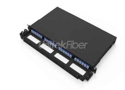 1U 48 cores Fiber Optic Patch Panel LC SC FC ST MPO Cassette Fiber Optical Box