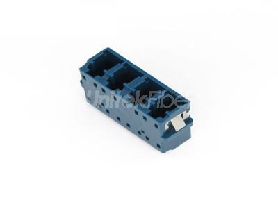 Fiber Optical Adapter Coupler LC-LC Quad with Short ear Blue