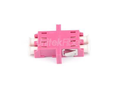 Hot Sale LC Female to LC Female Optical Fiber Adapter Duplex OM4 Pink