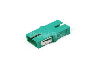 Free Sample Simplex SC Fiber Optic Coupler OM3 Aqua for CATV, LAN, WAN Network Cabling