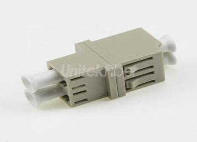 FTTH LC - LC PC Fiber Optical Mating Sleeve DX OM1 0.2dB Beige Color