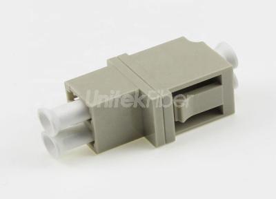 FTTH LC - LC PC Fiber Optical Mating Sleeve DX OM1 0.2dB Beige Color