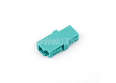 LC/UPC Optical Fiber Adapter / Coupler / Mating Sleeve OM3 Aqua Simplex