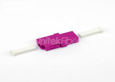 LC/UPC Optical Fiber Adapter / Coupler / Mating Sleeve OM4 SX Erica Violet