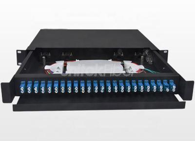 Sliding Rail Fiber Optic Patch Panel Rack Mounted ODF Box for Network System