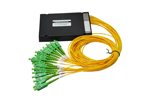 16CH Single Fiber CWDM Mux Demux 1310-1610nm with 2.0mm SC/APC Pigtails