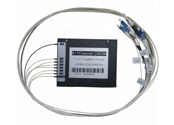 6+1 Channel CWDM Mux and Demux ABS Box Fiber Optical Device Multiplexer