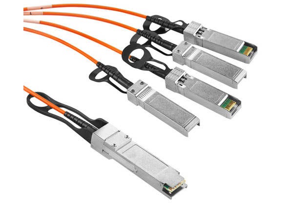 AOC Active Optical Cable 40G QSFP to-4 x 10G SFP+ Breakout AOC Cable 5M