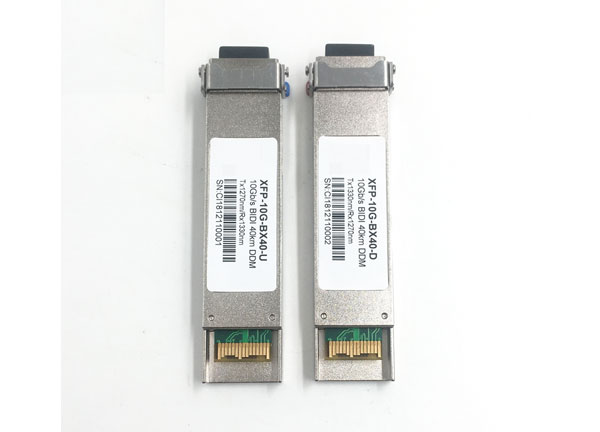 10 Gigabit XFP BIDI Optical Transceiver T1270nm R1330nm 40KM