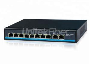 High Quality 8 Ports Gigabit CCTV Network Ethernet PoE Switch 48V 10M100M 1000M