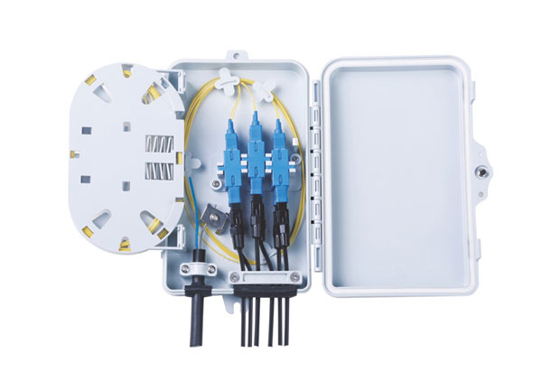 Indoor FTTH Fiber Optical Splicing Box 6 Ports Terminal Junction Box
