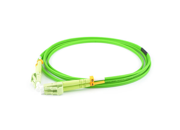 Best Selling Jumper Cables LC-LC Fiber Optic Patch Cord OM5 Duplex Green 1m