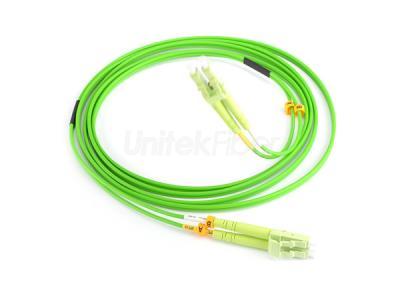 LC-LC Fiber Optic Patch cord OM5 Duplex Green 1m