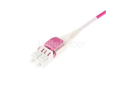 Uni-boot Patch cord LC/UPC-LC/UPC Dual-core Jumper Cables Duplex OM4 Multimode Pink 2mm