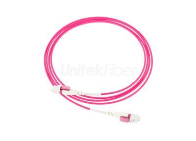 Uni-boot Patch cord LC/UPC-LC/UPC Dual-core Jumper Cables Duplex OM4 Multimode Pink 2mm