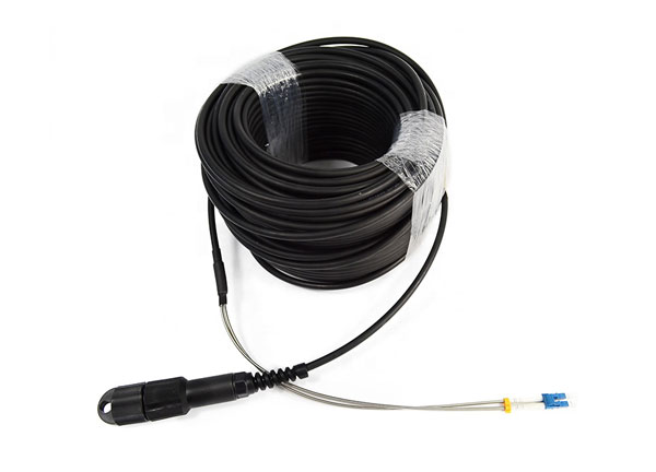 Patchcord 7.0mm PDLC to PDLC Armored Fiber Optic Jumper FTTA IP67 Outdoor Cable Assembly