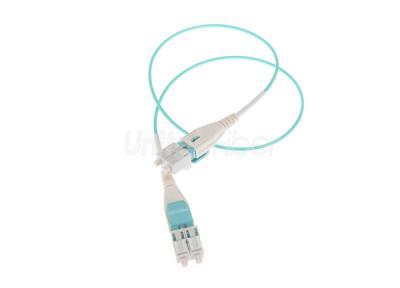 Fiber Jumper Cables Uni-boot LC/UPC-LC/UPC Optic Patchcord OM3 PVC Aqua 2.0mm